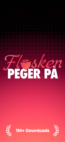 Screenshot Flaskehalsen peger på app