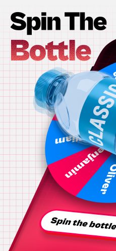 Screenshot Spin the Bottle app