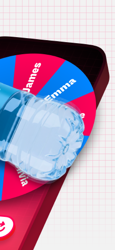 Screenshot Spin the Bottle app