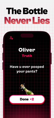 Screenshot Spin the Bottle app