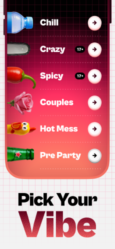 Screenshot Spin the Bottle app