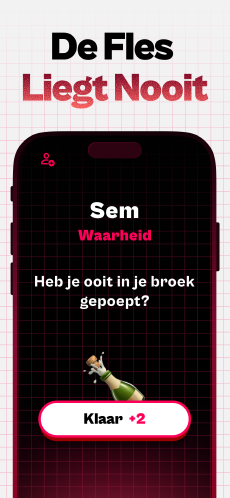 Screenshot Flesje draaien app